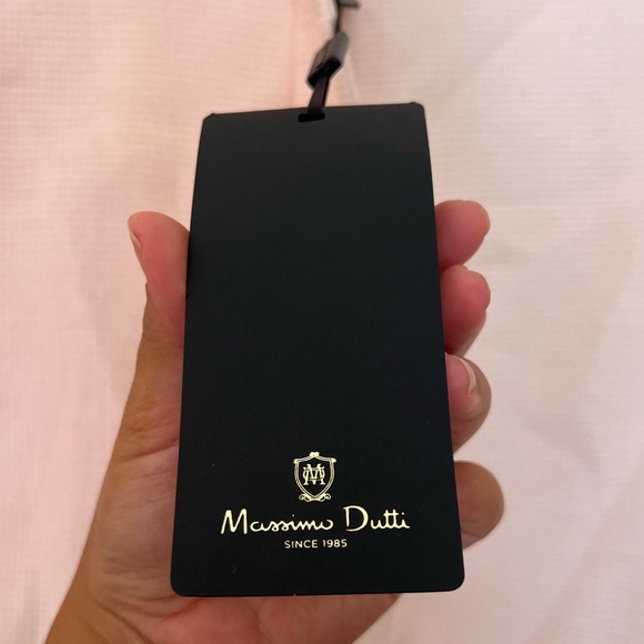 SOLD MASSIMO DUTTI Petal Pink Textured Jacket Size Medium FLAWED - Picture 11 of 16